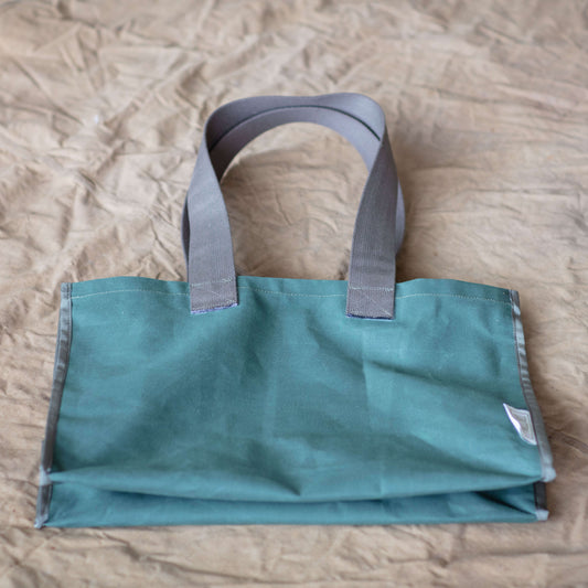 Tote Bag made from dark green canvas