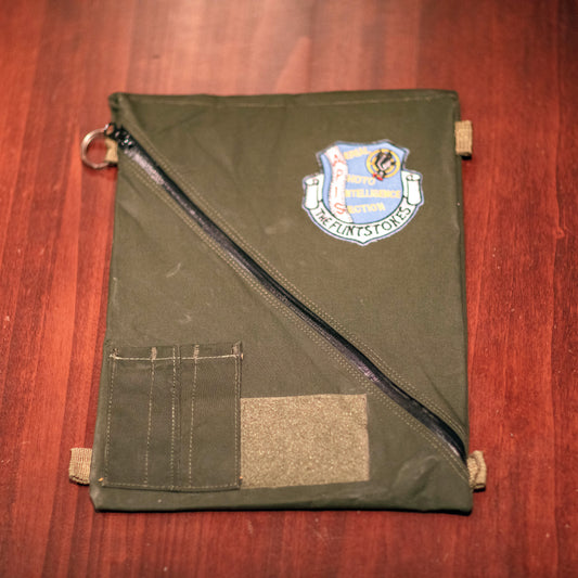 MK-0036 MK10 Document Pouch / iPad pouch made from German Aircrew Immersion Suit - APIS Patch