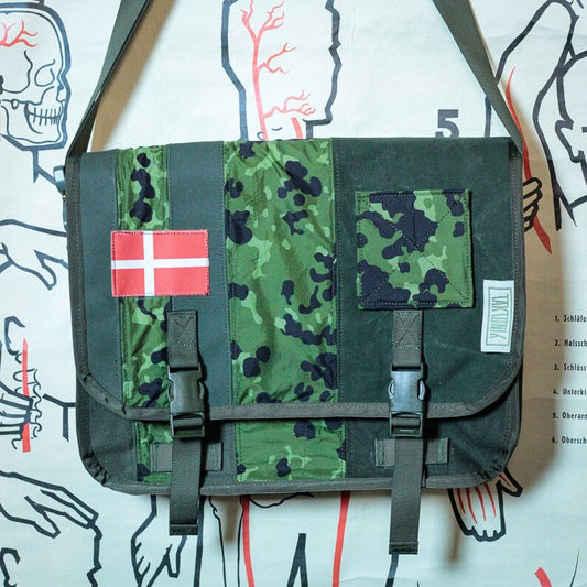 M-0159 Messenger Bag in Danish M/84 & OD Canvas