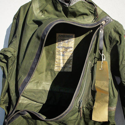 MK-0028 MK10 Document Pouch / iPad pouch made from German Aircrew Immersion Suit - "Indy Down under" Patch