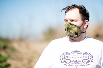 Face Mask - (YU) "M93 Oak Leaf" camouflage pattern