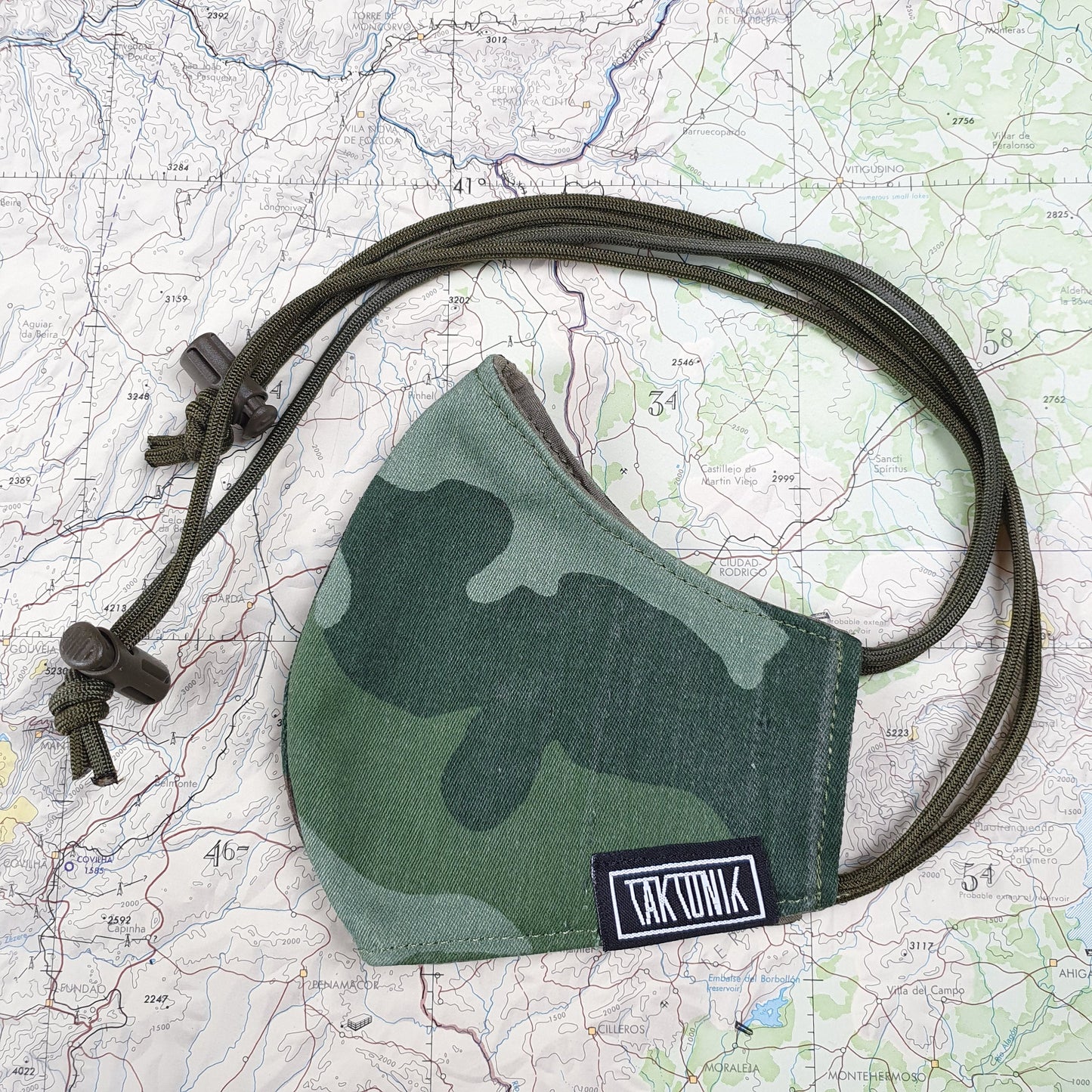 Face Mask - (YU) "M93 Oak Leaf" camouflage pattern