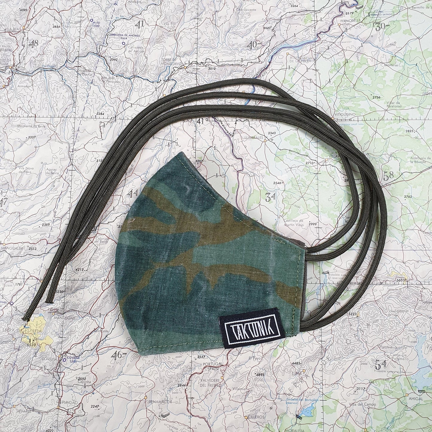 Face Mask - (TUR) "ERDL Leaf, green" camouflage pattern