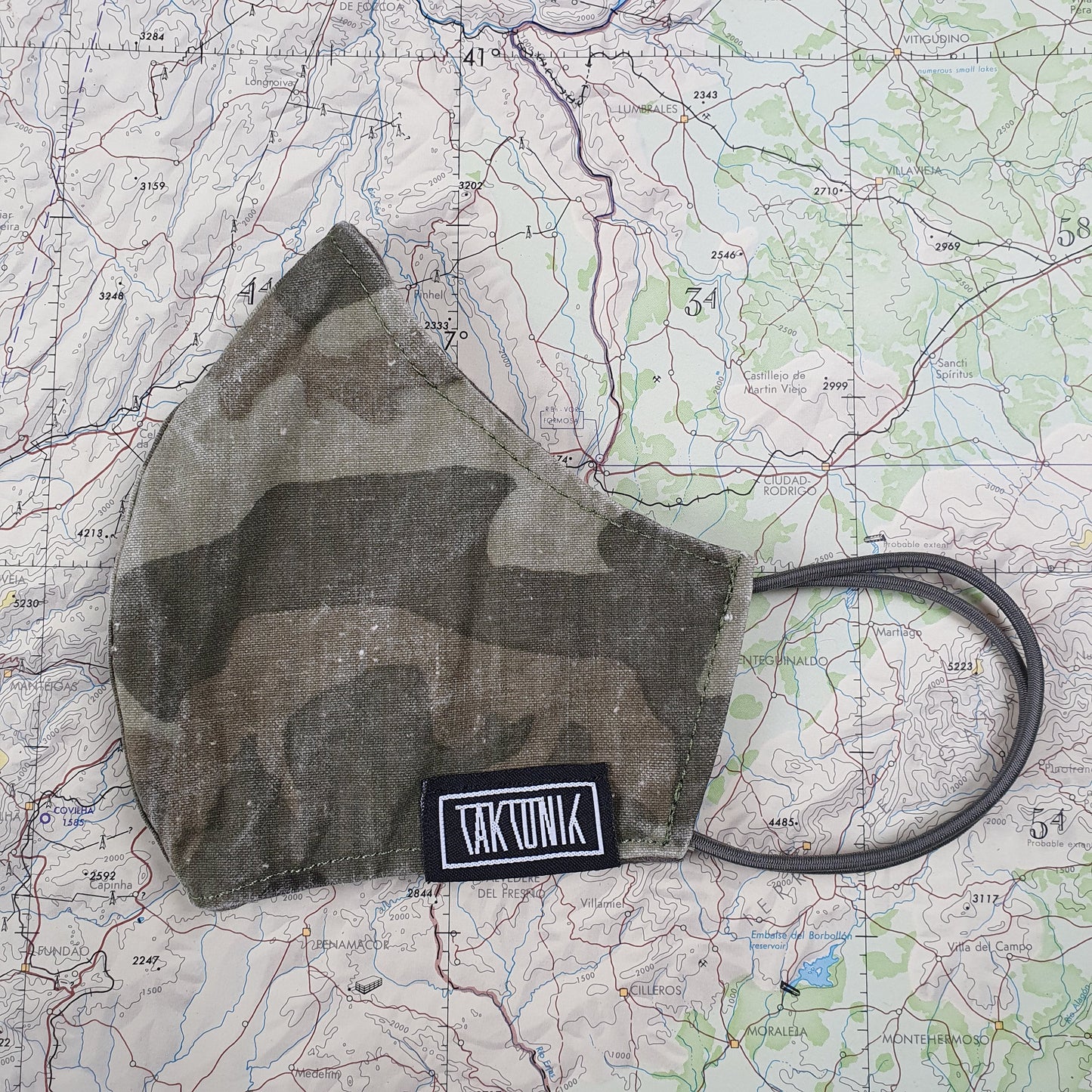 Face Mask - (TUR) "ERDL Leaf, brown" camouflage pattern