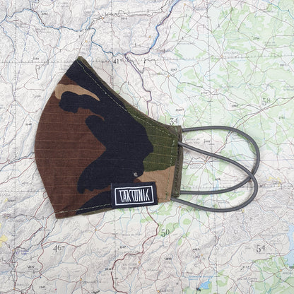 Face Mask - (HRV) "Woodland" camouflage pattern