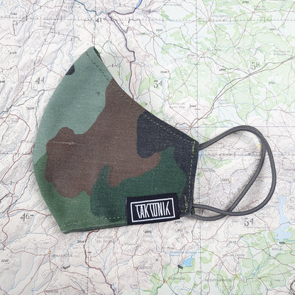 Face Mask - (YU) "M93 Oak Leaf" camouflage pattern