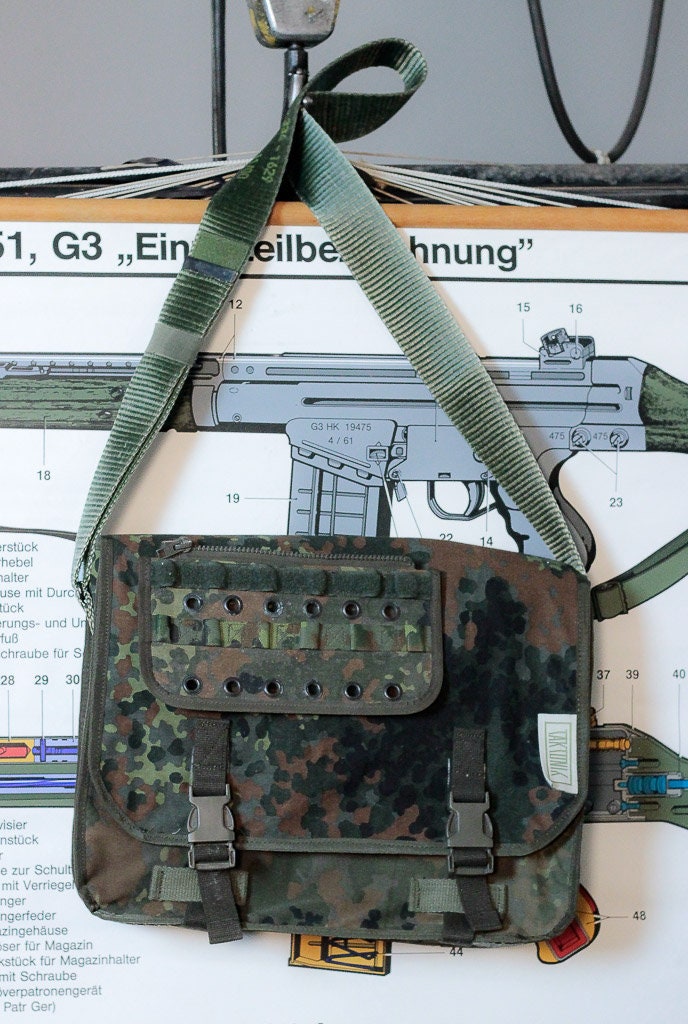 M-0143 Messenger Bag in German Flecktarn